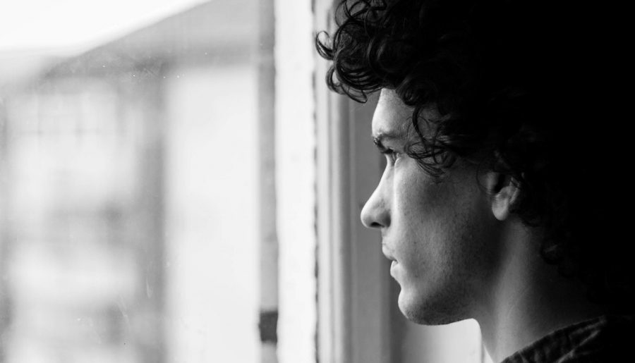 Chłopak martwiący się